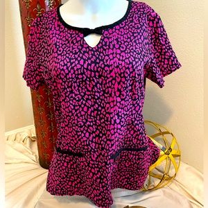 Betsy Johnson Scrub Top Medium